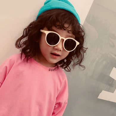 NLAJIZTY Kids Sunglasses Boys And Girls Retro Children Sunglasses Round Sun Glasses Vintage Baby Oculos Retro Eyewear
