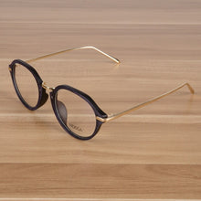 Load image into Gallery viewer, NOSSA Brand Oval Glasses Retro Unisex Metal Plastic Glasses Frame Womens &amp; Men Eyeglasses Frame Optical Vintage Spectacles 2023