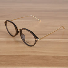 Load image into Gallery viewer, NOSSA Brand Oval Glasses Retro Unisex Metal Plastic Glasses Frame Womens &amp; Men Eyeglasses Frame Optical Vintage Spectacles 2023