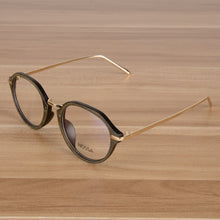 Load image into Gallery viewer, NOSSA Brand Oval Glasses Retro Unisex Metal Plastic Glasses Frame Womens &amp; Men Eyeglasses Frame Optical Vintage Spectacles 2023