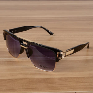 NOSSA Designer Designer Big Frame Glasses Ms. Men's Retro Glasses Personality Sunglasses Trend Literary Glasses.