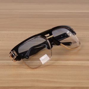 NOSSA Designer Designer Big Frame Glasses Ms. Men's Retro Glasses Personality Sunglasses Trend Literary Glasses.
