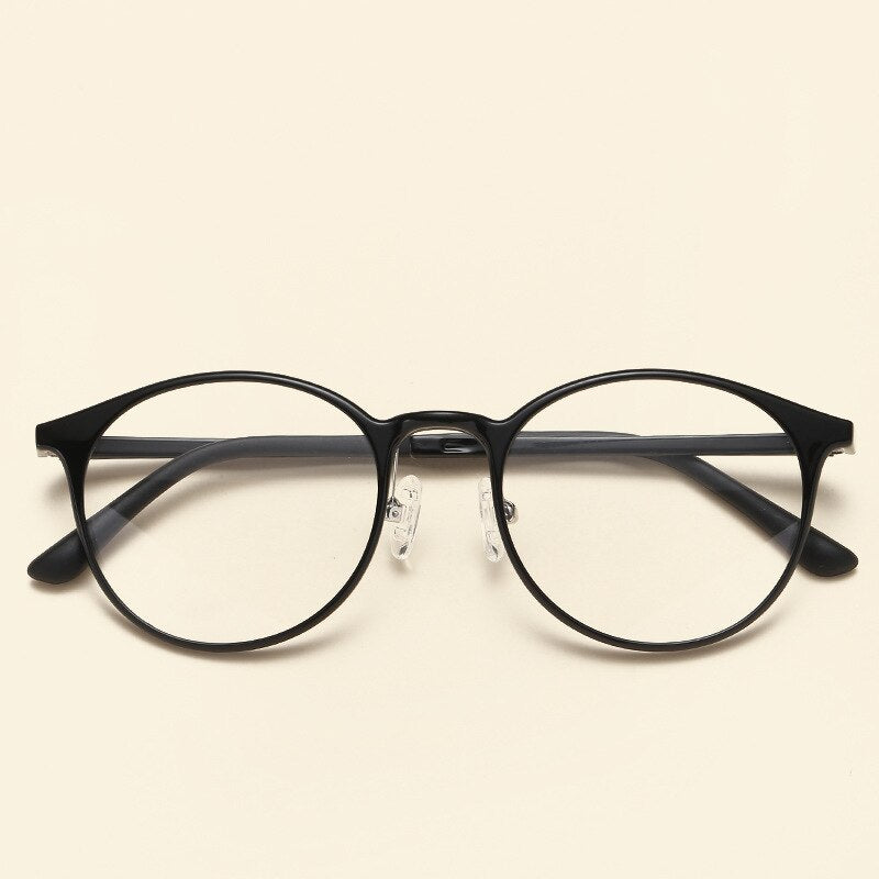 NOSSA Quality Tungsten Ultem Glasses Frames Men & Women Round Optical Frames Vintage Ultralight Spectacles Casual Eyewear Frame