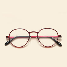 Carica l&#39;immagine nel visualizzatore di Gallery, NOSSA Retro Round Optical Glasses Frame Ultralight Ultem Tungsten Spectacles Frame Students Korea Style Trendy Eyewear Frame