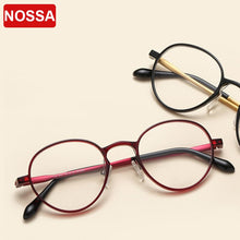 Carica l&#39;immagine nel visualizzatore di Gallery, NOSSA Retro Round Optical Glasses Frame Ultralight Ultem Tungsten Spectacles Frame Students Korea Style Trendy Eyewear Frame