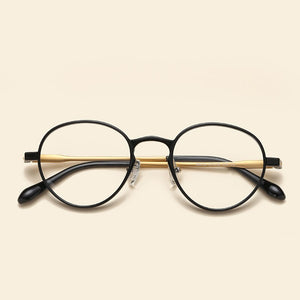 NOSSA Retro Round Optical Glasses Frame Ultralight Ultem Tungsten Spectacles Frame Students Korea Style Trendy Eyewear Frame