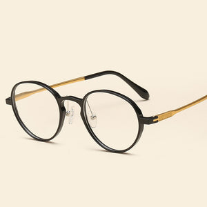 NOSSA Retro Round Optical Glasses Frame Ultralight Ultem Tungsten Spectacles Frame Students Korea Style Trendy Eyewear Frame