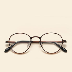 NOSSA Retro Round Optical Glasses Frame Ultralight Ultem Tungsten Spectacles Frame Students Korea Style Trendy Eyewear Frame