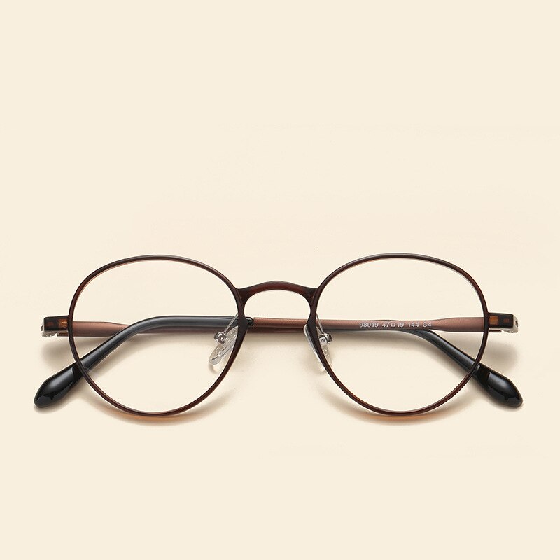 NOSSA Retro Round Optical Glasses Frame Ultralight Ultem Tungsten Spectacles Frame Students Korea Style Trendy Eyewear Frame
