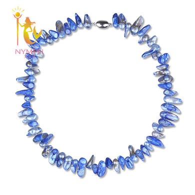 [NINFA] Collana di perle barocche Gioielli di perle Collana girocollo in pietra naturale 2017 Nuova tendenza per la festa TX216 