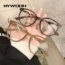 Load image into Gallery viewer, NYWOOH Anti Blue Light Computer Glasses Frame Men Vintage Leopard Eyeglasses for Women Retro Polygon Optical Frames
