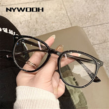 Load image into Gallery viewer, NYWOOH Anti Blue Light Computer Glasses Frame Men Vintage Leopard Eyeglasses for Women Retro Polygon Optical Frames