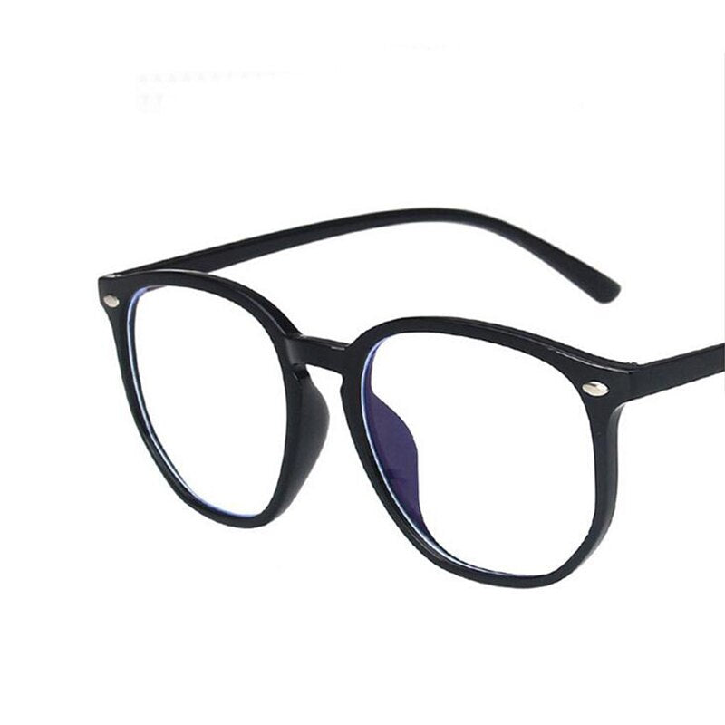 NYWOOH Anti Blue Light Glasses Frame Women Men Computer Eyewear Polygon Eyeglasses for Ladies Leopard Clear Optical Frames