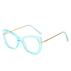NYWOOH Anti Blue Light Glasses Women Clear Cat Eye Eyeglasses Frames Gaming Computer Eyewear Vintage Optical Frame