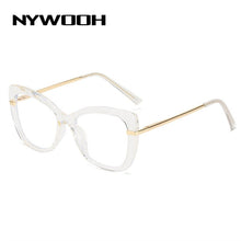 Load image into Gallery viewer, NYWOOH Anti Blue Light Glasses Women Clear Cat Eye Eyeglasses Frames Gaming Computer Eyewear Vintage Optical Frame