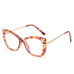 NYWOOH Anti Blue Light Glasses Women Clear Cat Eye Eyeglasses Frames Gaming Computer Eyewear Vintage Optical Frame