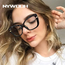 Load image into Gallery viewer, NYWOOH Anti Blue Light Glasses Women Clear Cat Eye Eyeglasses Frames Gaming Computer Eyewear Vintage Optical Frame
