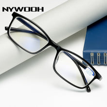 Carica l'immagine nel visualizzatore di Gallery, NYWOOH Blue Film Finished Myopia Glasses Men Black Eyeglasses Shortsighted Eyewear -1.0 -1.5 -2 -2.5 -3. -3.5 -4