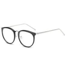 Load image into Gallery viewer, NYWOOH Cat Eye Glasses Frames Women Vintage Metal Fake Eyeglasses Retro Myopia Frame Clear Optical Spectacles