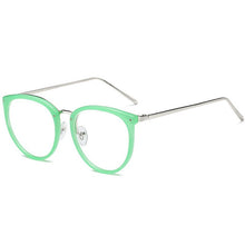 Load image into Gallery viewer, NYWOOH Cat Eye Glasses Frames Women Vintage Metal Fake Eyeglasses Retro Myopia Frame Clear Optical Spectacles