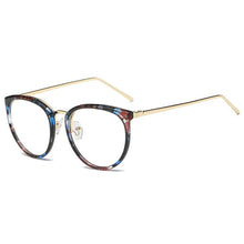 Load image into Gallery viewer, NYWOOH Cat Eye Glasses Frames Women Vintage Metal Fake Eyeglasses Retro Myopia Frame Clear Optical Spectacles