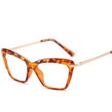 Carica l&#39;immagine nel visualizzatore di Gallery, NYWOOH Eyeglasses for Women able Cat Eye Glasses Frames Metal Optical Spectacles Transparent Fake Eyeglass