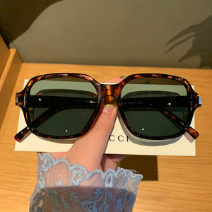 NYWOOH Square Sunglasses Men Women Vintage Small Frame Sunglass Female Retro Leopard Green Sun Glasses UV400