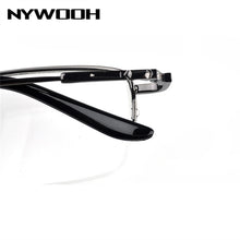Load image into Gallery viewer, NYWOOH Finished Myopia Glasses Men Half Frame Metal Student Nearsighted Eyewear Ultralight Shortsighted Eyeglasses -1.0 to -6.0