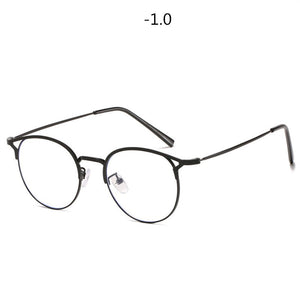 Finished Myopia Glasses Women Sexy Cat Eye Eyeglasses Metal Nearsighted Prescription Diopter -1.0 2.0 2.5 3.0 3.5 to 6.0