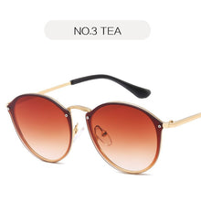 Load image into Gallery viewer, NYWOOH-Gafas de sol para mujer estilo ojos de gato sin montura UV400, anteojos con protección solar, revestimiento de lujo, efecto espejo, diseño retro