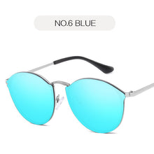 Load image into Gallery viewer, NYWOOH-Gafas de sol para mujer estilo ojos de gato sin montura UV400, anteojos con protección solar, revestimiento de lujo, efecto espejo, diseño retro