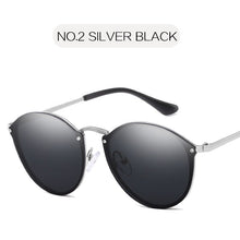 Load image into Gallery viewer, NYWOOH-Gafas de sol para mujer estilo ojos de gato sin montura UV400, anteojos con protección solar, revestimiento de lujo, efecto espejo, diseño retro