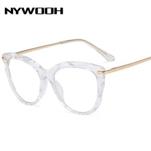 Carica l&#39;immagine nel visualizzatore di Gallery, NYWOOH Sexy Cat Eye Glasses Women&#39;s Frames  Brand Designer Transparent Optical Retro Eyeglasses Frames