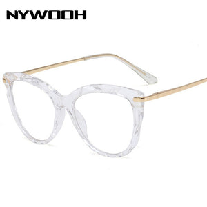 NYWOOH Sexy Cat Eye Glasses Women's Frames  Brand Designer Transparent Optical Retro Eyeglasses Frames