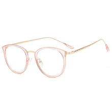 Load image into Gallery viewer, Transparent Cat Eye Glasses Frames Women Men Vintage Clear Optical Round Eyeglasses Metal Myopia Frame