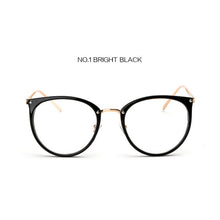 Load image into Gallery viewer, NYWOOH Transparent Eyeglasses Frames Women Retro Cat Eye Glasses Myopia Frame Vintage Fake Eyeglass Metal Optical Spectacles