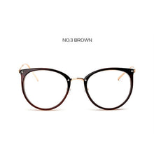 Load image into Gallery viewer, NYWOOH Transparent Eyeglasses Frames Women Retro Cat Eye Glasses Myopia Frame Vintage Fake Eyeglass Metal Optical Spectacles