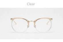 Load image into Gallery viewer, NYWOOH Transparent Eyeglasses Frames Women Retro Cat Eye Glasses Myopia Frame Vintage Fake Eyeglass Metal Optical Spectacles