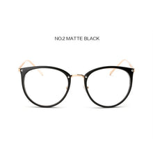 Load image into Gallery viewer, NYWOOH Transparent Eyeglasses Frames Women Retro Cat Eye Glasses Myopia Frame Vintage Fake Eyeglass Metal Optical Spectacles