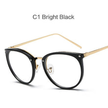 Carica l&#39;immagine nel visualizzatore di Gallery, NYWOOH Transparent Glasses Frames Women Retro Round Optical Eyeglasses Men Clear Oversized Myopia Spectacles Frame