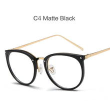 Carica l&#39;immagine nel visualizzatore di Gallery, NYWOOH Transparent Glasses Frames Women Retro Round Optical Eyeglasses Men Clear Oversized Myopia Spectacles Frame