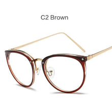 Carica l&#39;immagine nel visualizzatore di Gallery, NYWOOH Transparent Glasses Frames Women Retro Round Optical Eyeglasses Men Clear Oversized Myopia Spectacles Frame