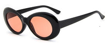 Load image into Gallery viewer, NYWOOH Vintage Kurt Cobain glasses oval sun glasses ladies trendy  retro Women's sunglasses white black eyewear UV400 Mirror