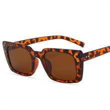 Load image into Gallery viewer, NYWOOH Vintage Rectangle Sunglasses Women Leopard Ladies Sun Glasses Retro Brand Designer Travel Eyewear UV400