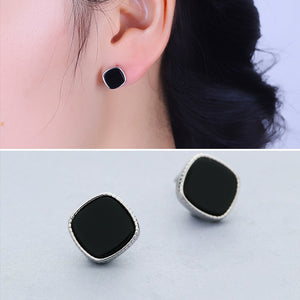 Nail Manufacturers Selling S925 Tremella Woman Contracted Round Four Party A Undertakes To Inl Earrings Silver Jewelry