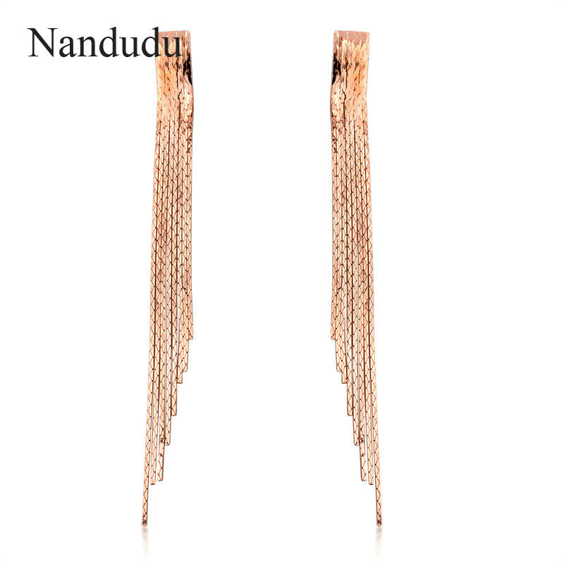 Fashion Thread Tassels Long Dangle Earrings Rose Women Girl Earring Gift E95