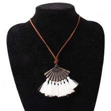 Load image into Gallery viewer, Tassel Necklace For Women Big Ethnic Necklace Bohemia Long Choker Statement Necklace Boho Vintage Punk Fashion Jewelry