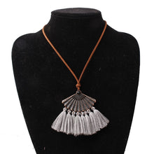 Load image into Gallery viewer, Tassel Necklace For Women Big Ethnic Necklace Bohemia Long Choker Statement Necklace Boho Vintage Punk Fashion Jewelry