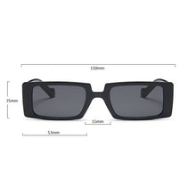 Load image into Gallery viewer, Narrow Rectangle Sunglasses Women's Men 2023 Retro Brand Designer Vintage Rectangular Trendy Women Sun glasses Shades UV400