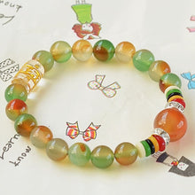 Carica l'immagine nel visualizzatore di Gallery, Natural Agate Beads Bracelet Fine GemStone Beaded Elastic Line Bracelet Men Jewelry Women Bracelet Can Drop Shipping